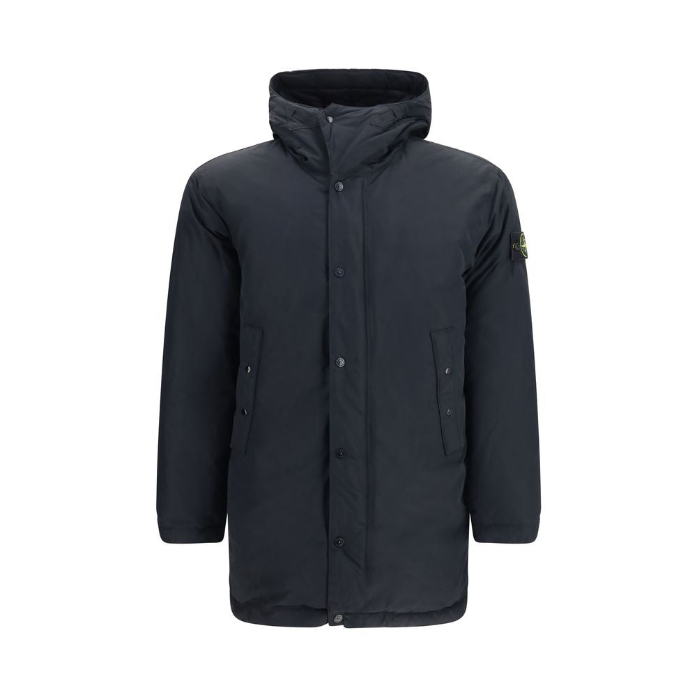 Stone Island Black Full-Length Jacket