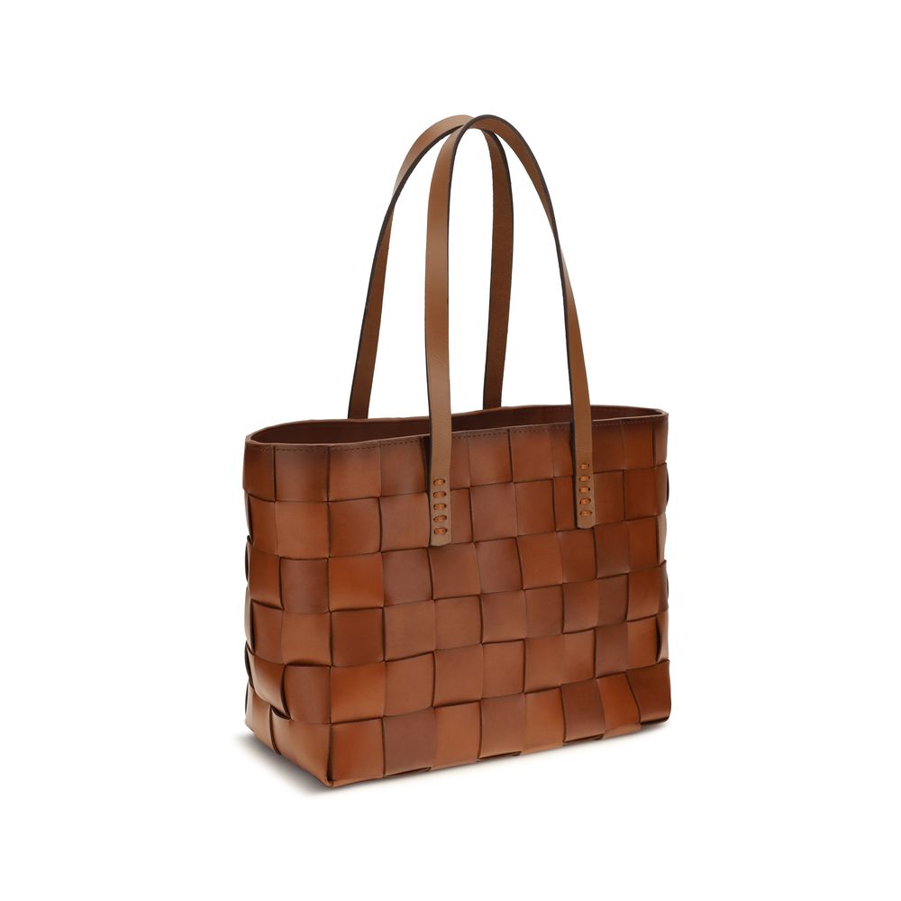 Dragon Diffusion Brown Leather Handbag