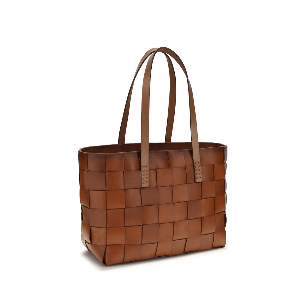 Dragon Diffusion Brown Leather Handbag