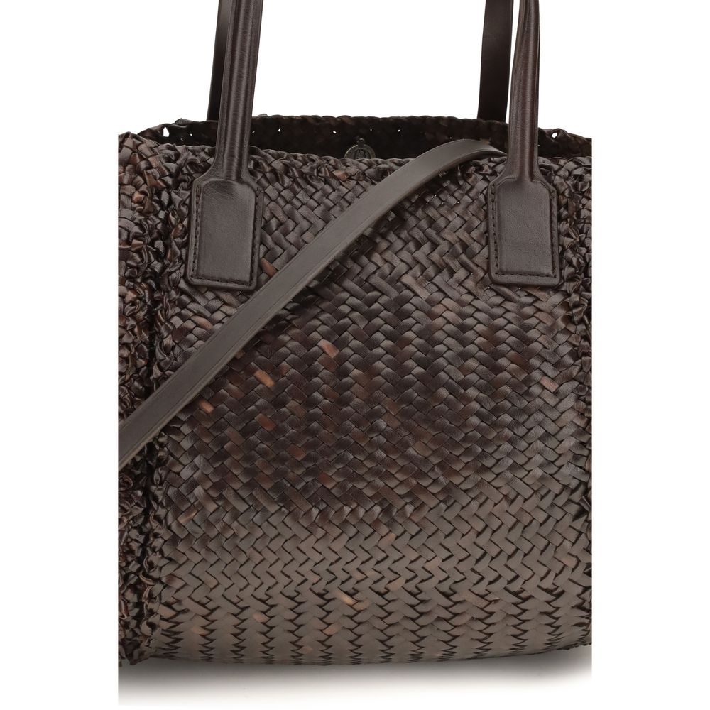 Dragon Diffusion Brown Leather Handbag