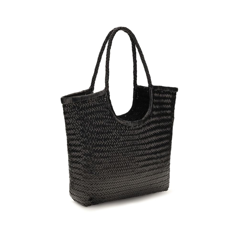 Dragon Diffusion Black Leather Handbag