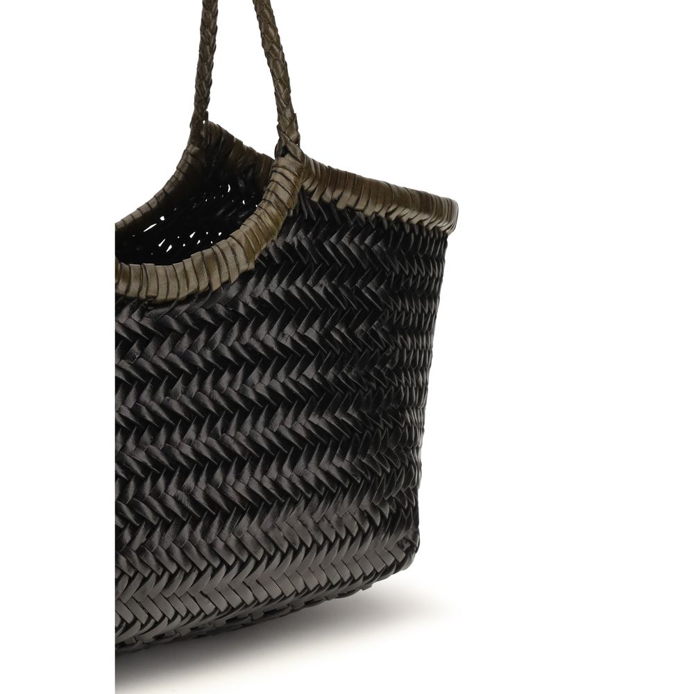 Dragon Diffusion Bicolor Leather Handbag