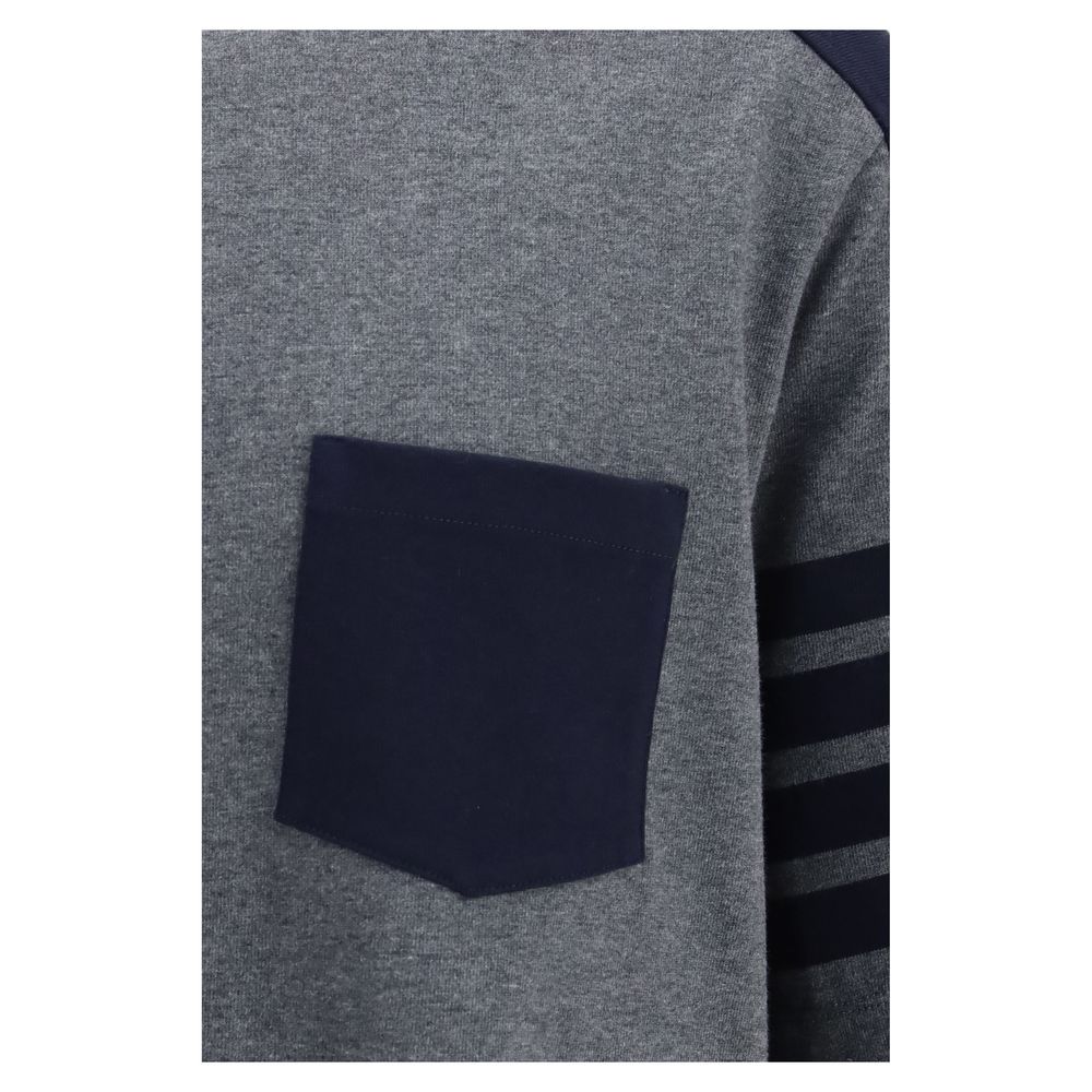 New Thom Browne Gray Cotton T-Shirt