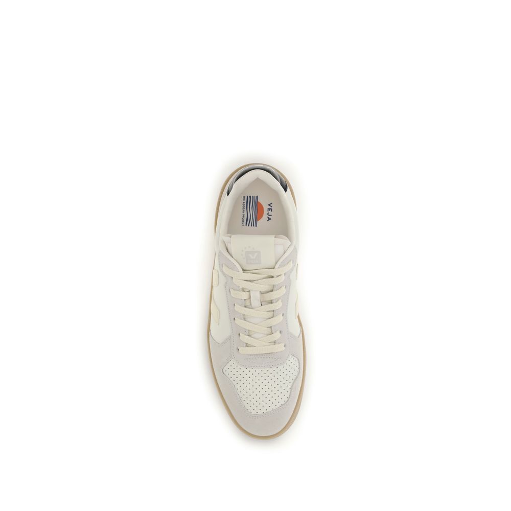 Veja Beige Leather Low Top Sneakers