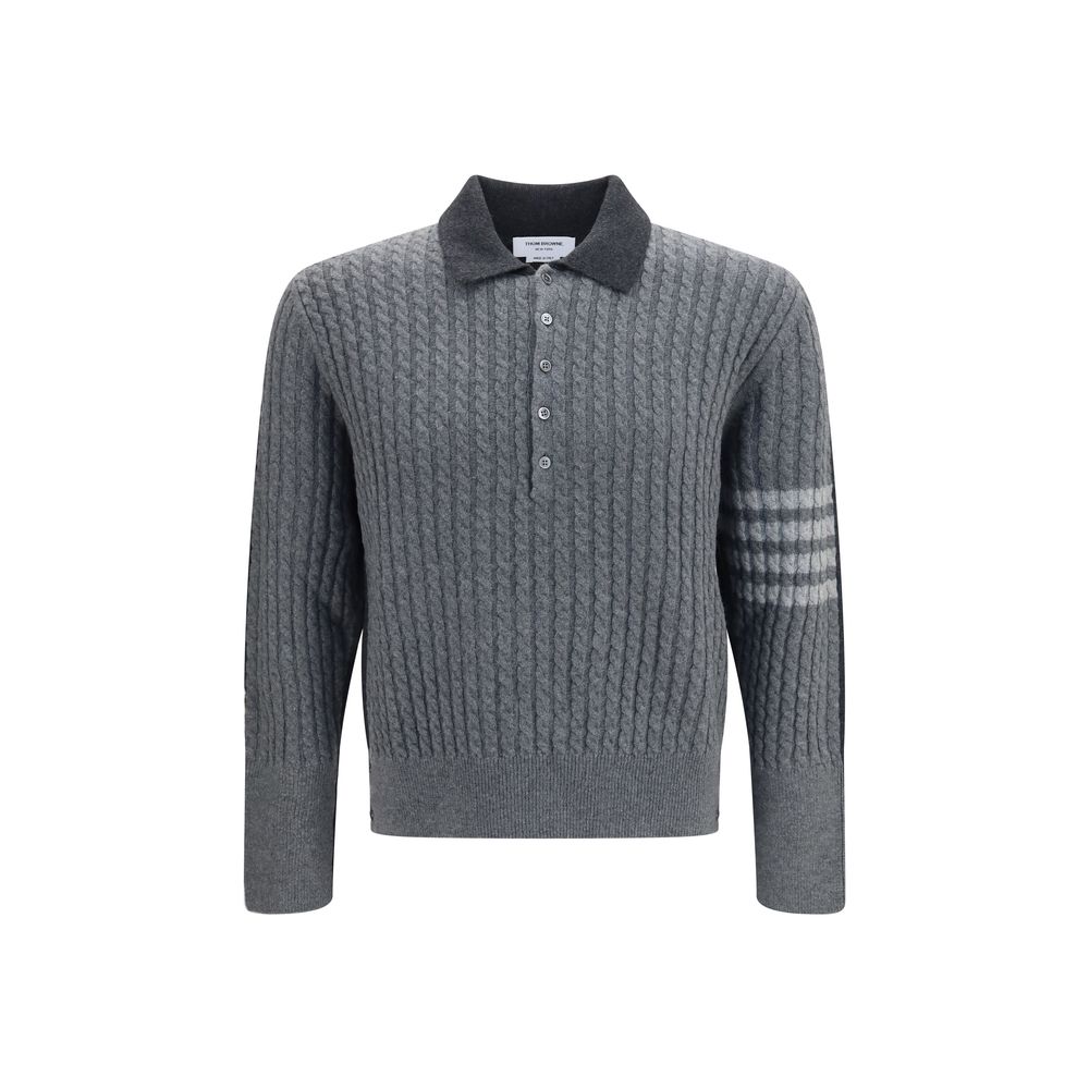 Thom Browne Gray Wool Sweatshirt