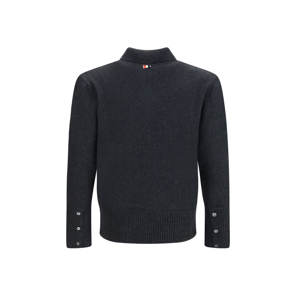 Thom Browne Gray Wool Sweatshirt