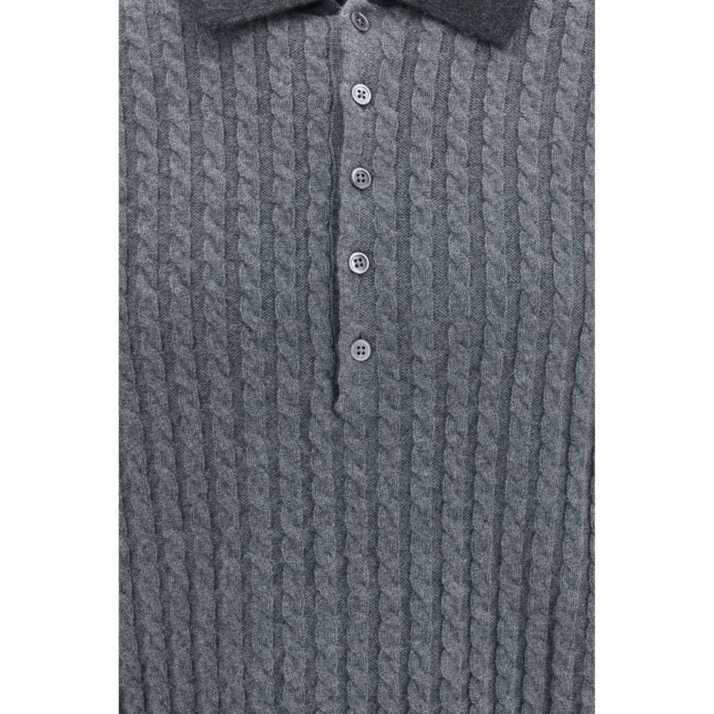 Thom Browne Gray Wool Sweatshirt