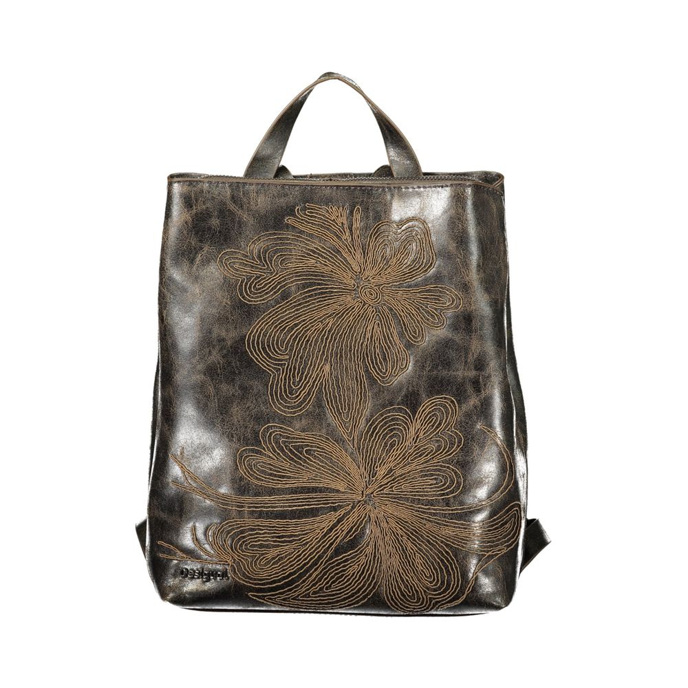 Desigual Brown Women Backpack