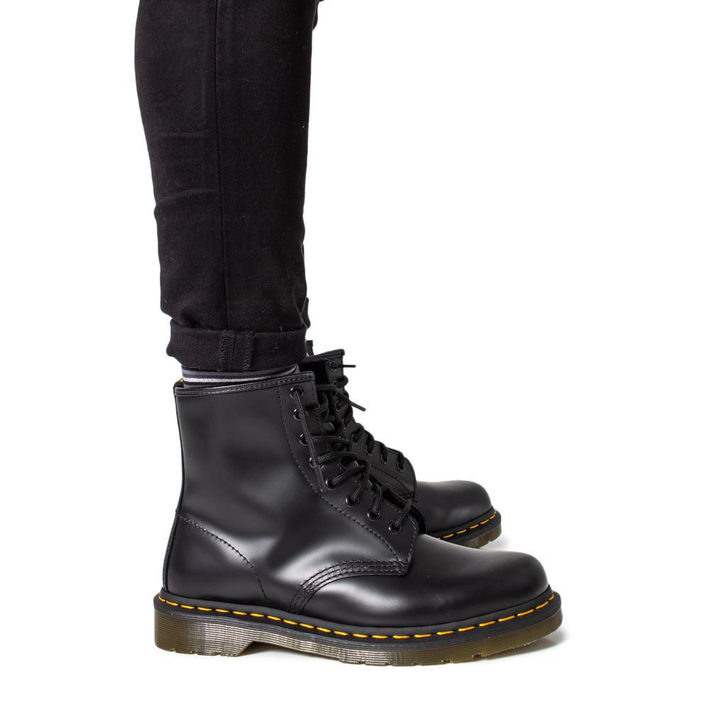Dr. Martens Black Leather Athletic Sneakers