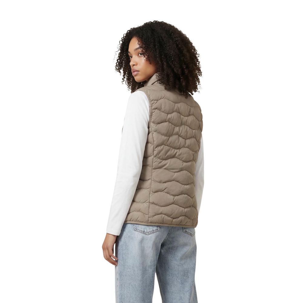 EA7 Emporio Armani Beige Sleeveless Jacket