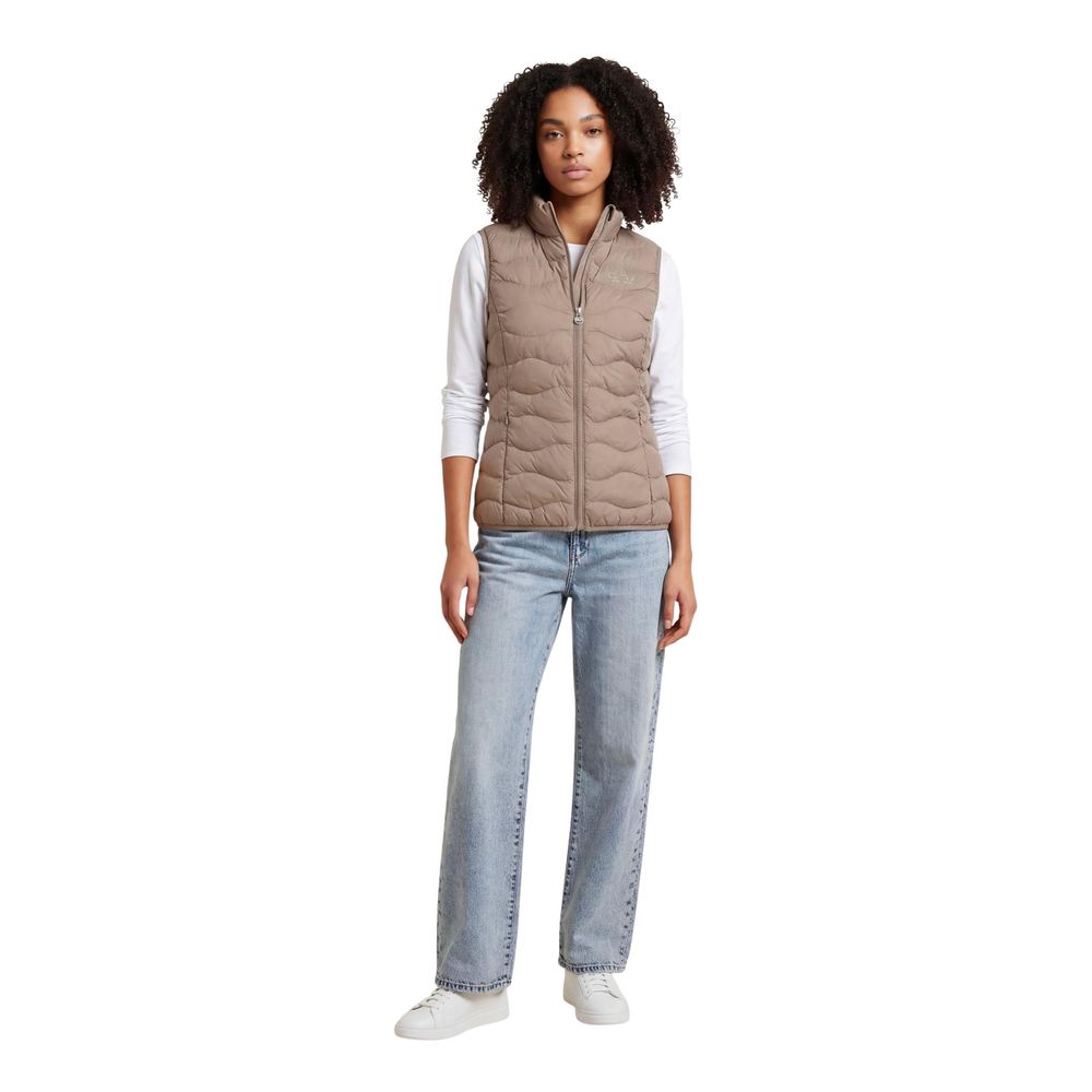 EA7 Emporio Armani Beige Sleeveless Jacket