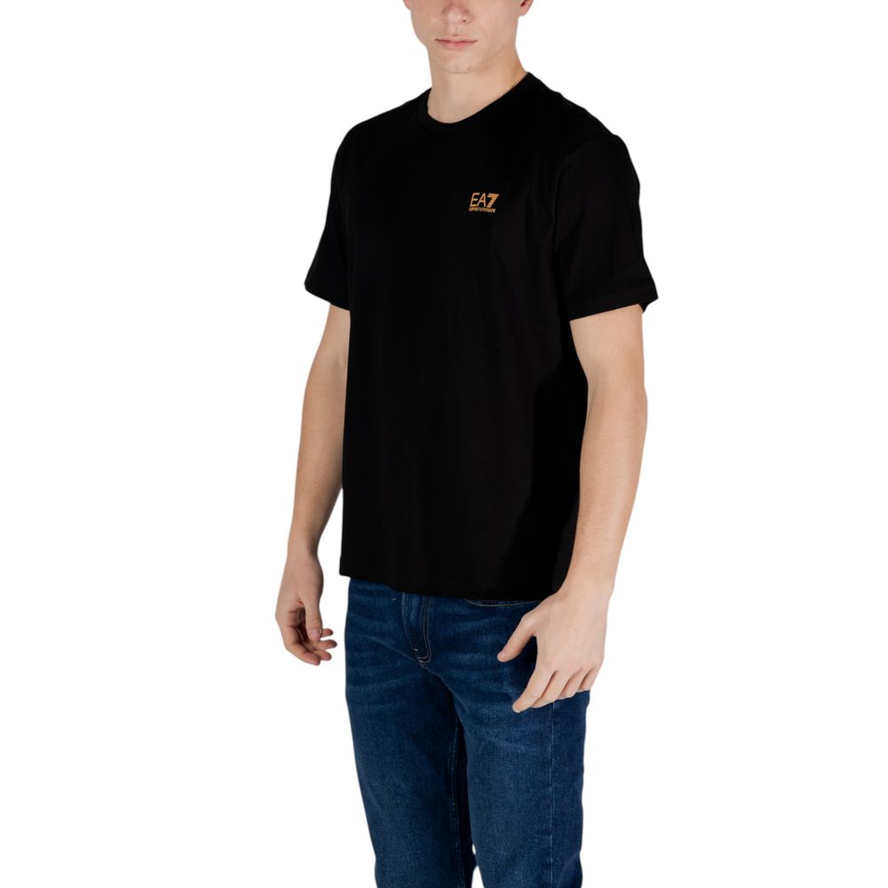 EA7 Emporio Armani Bicolor Cotton T-Shirt