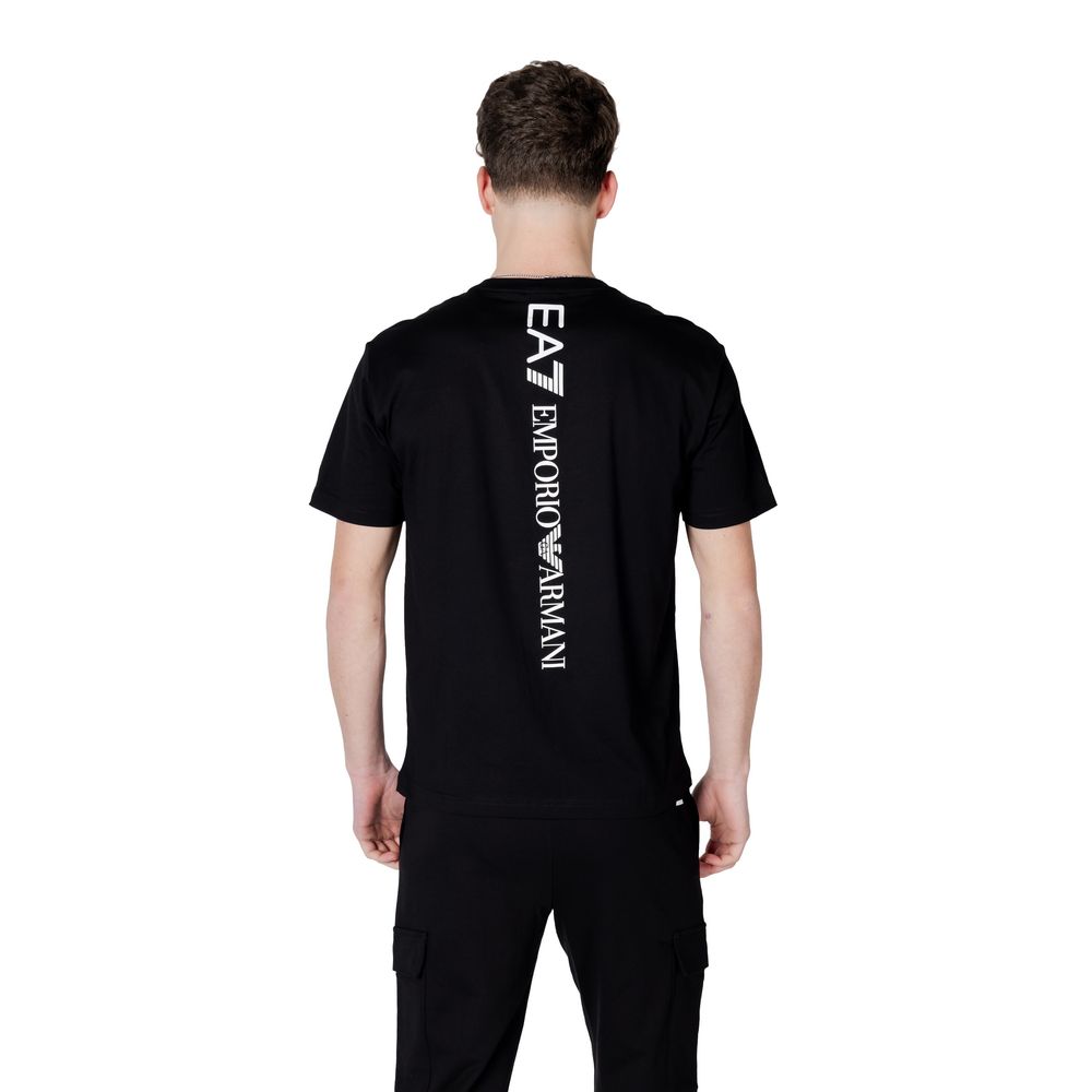 EA7 Emporio Armani Black And White Cotton Sportswear