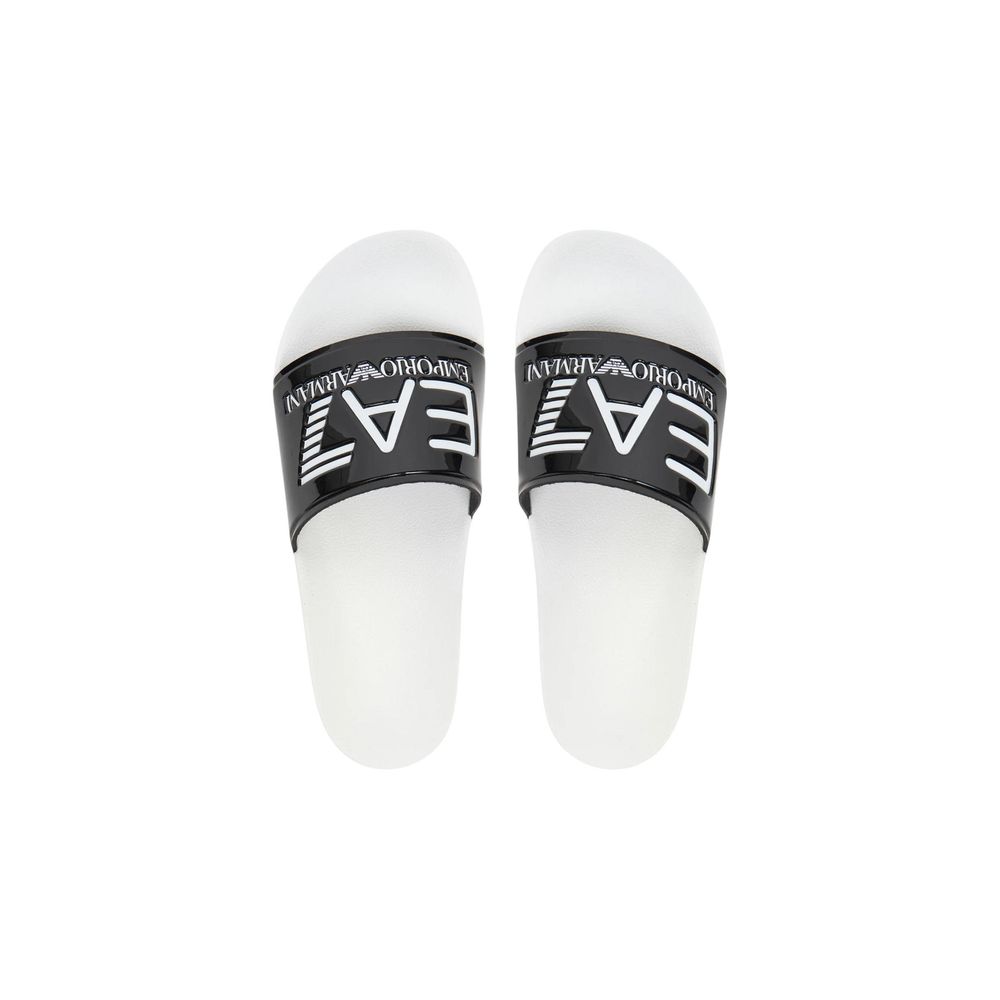 EA7 Emporio Armani Black And White Pvc Slippers