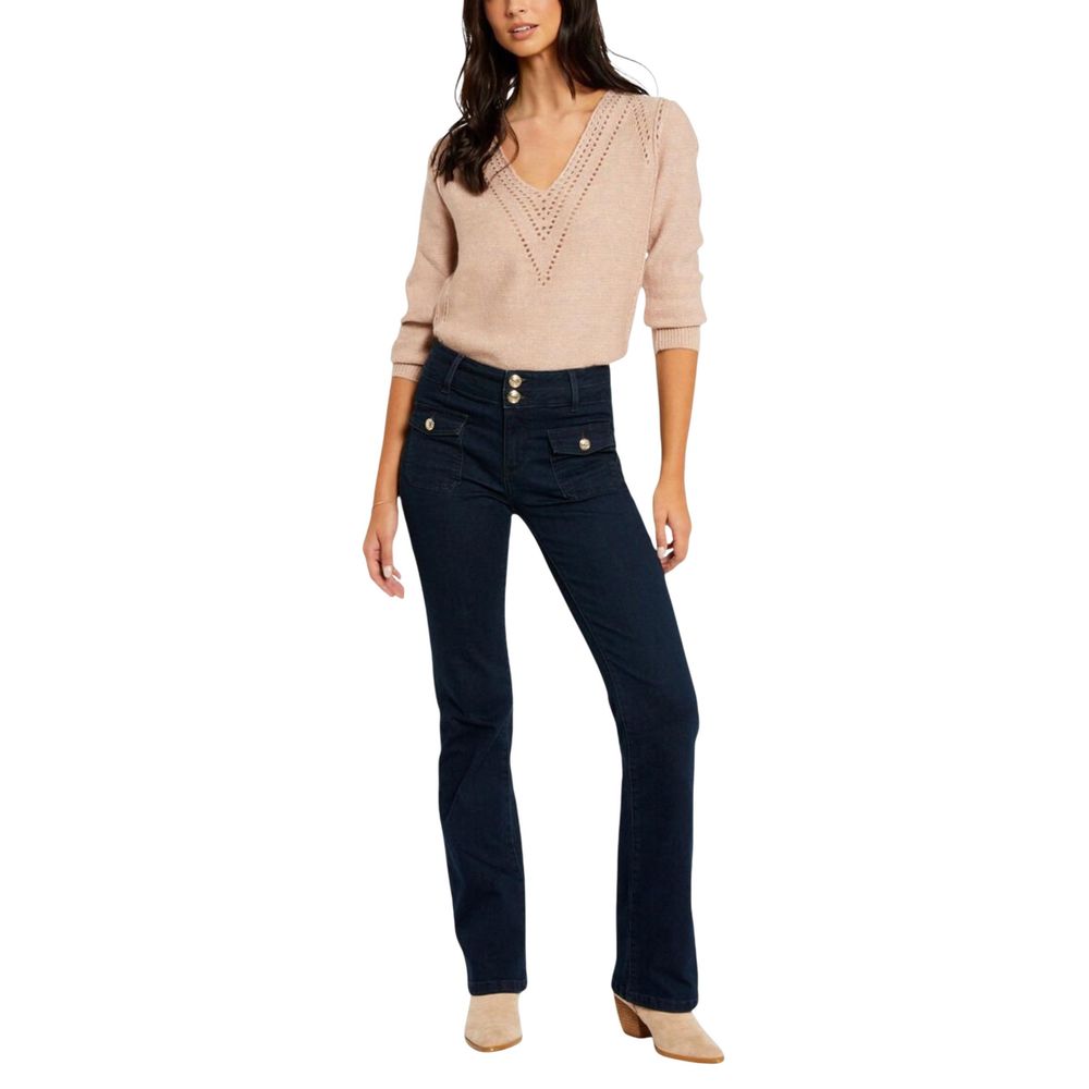 Morgan De Toi Blue Cotton Skinny Jeans