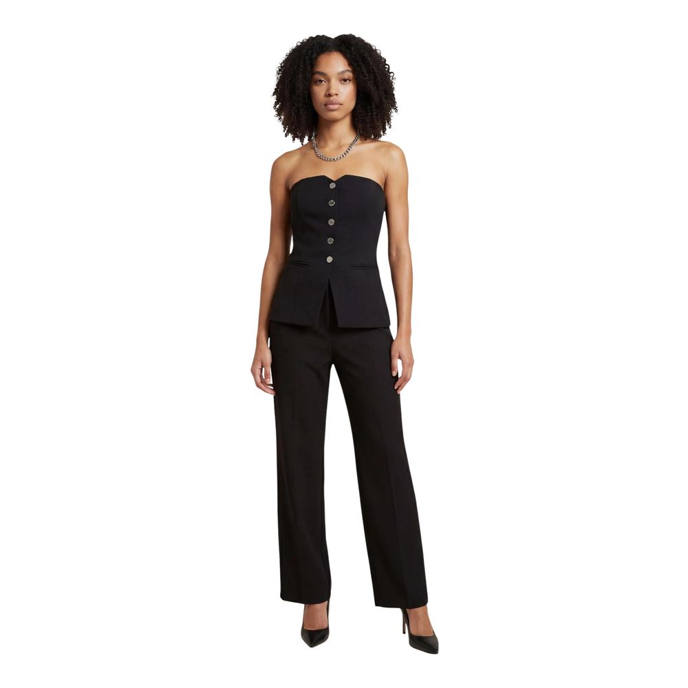 Morgan De Toi Black Cotton Top