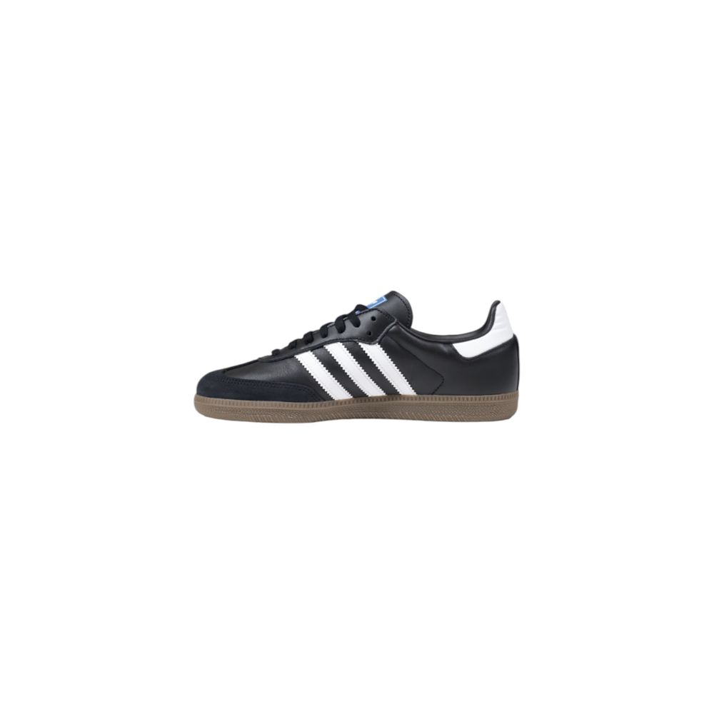 Adidas Originals Black Leather Athletic Sneakers