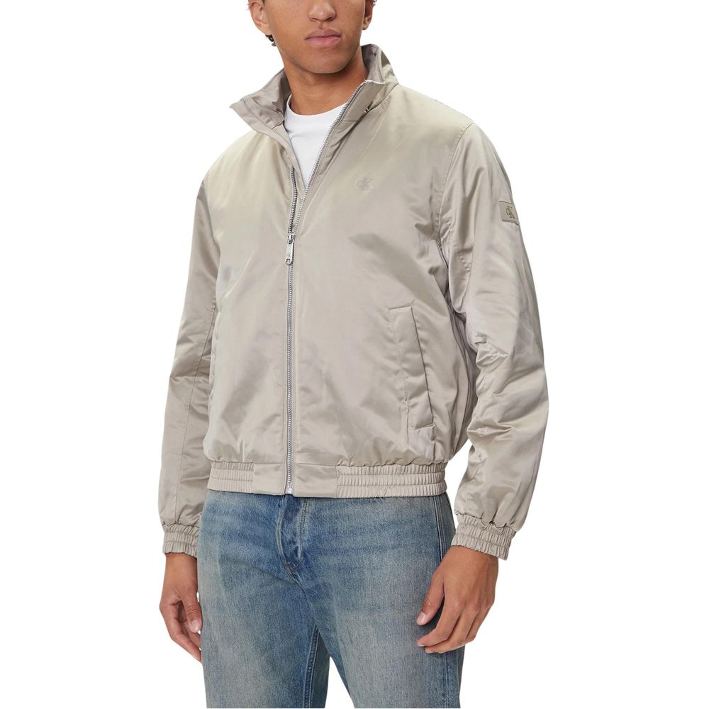 Calvin Klein Jeans Beige Recycled Bomber