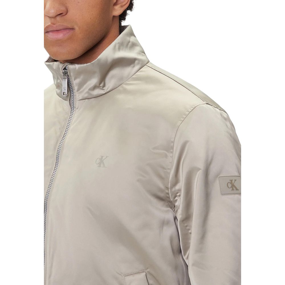 Calvin Klein Jeans Beige Recycled Bomber