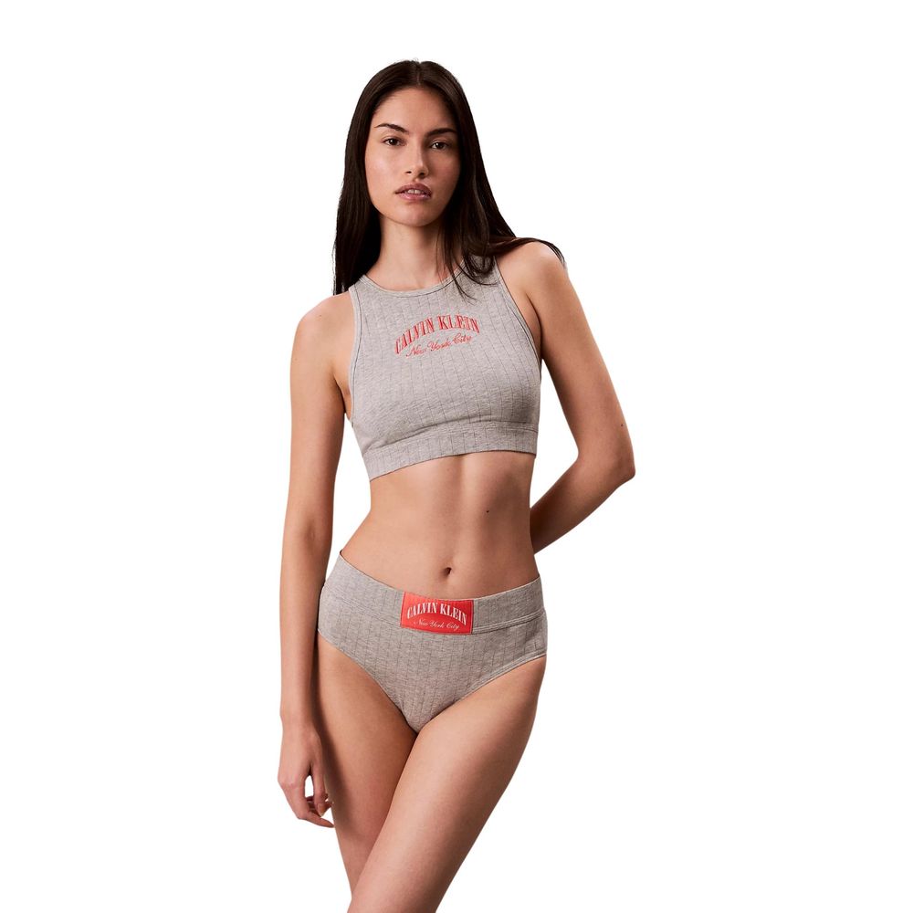Calvin Klein Underwear Gray Cotton Bra