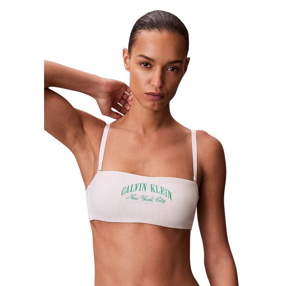 Calvin Klein Underwear White Cotton Bra