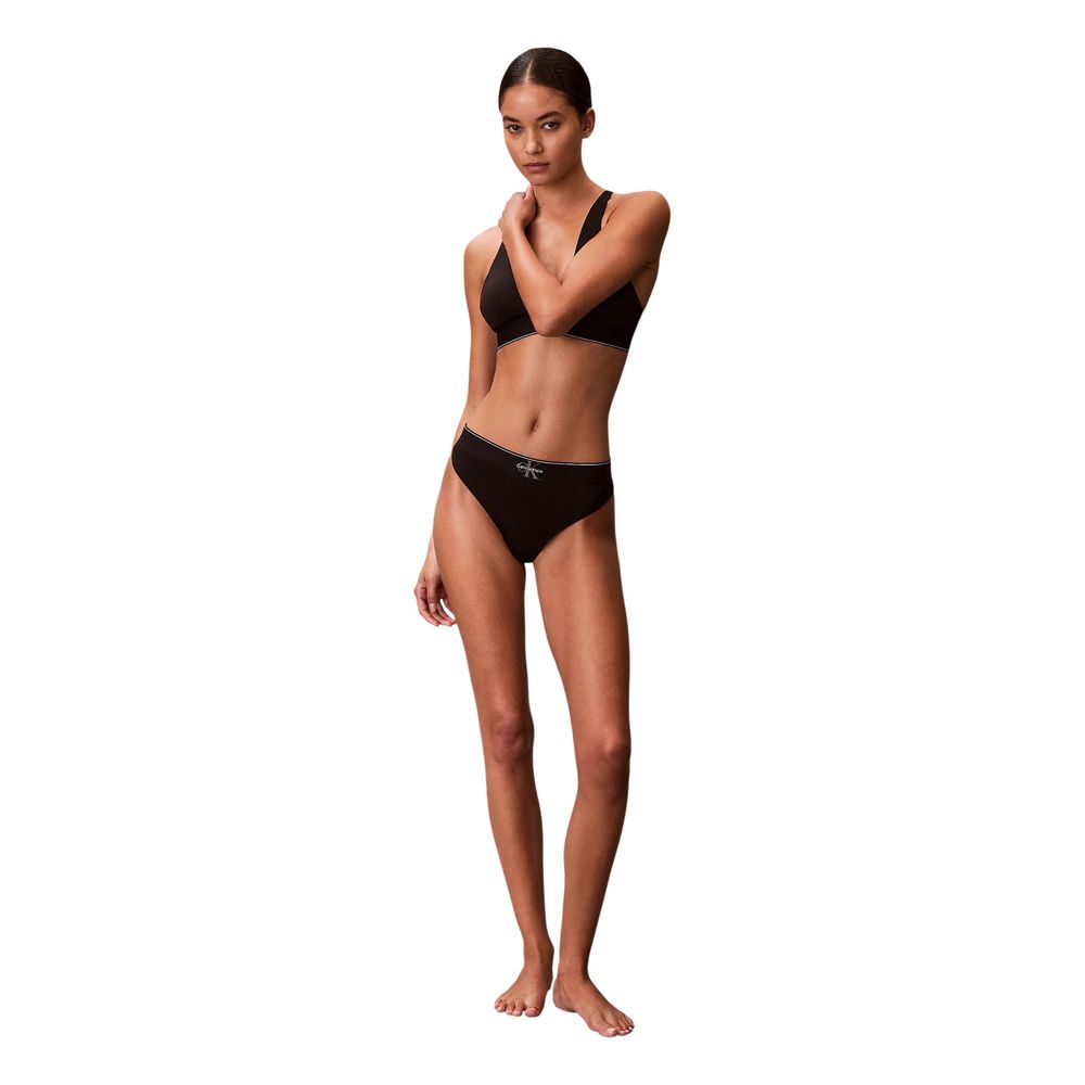 Calvin Klein Underwear Black Recycled Polyester Pantie