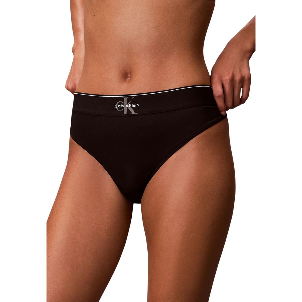 Calvin Klein Underwear Black Recycled Polyester Pantie
