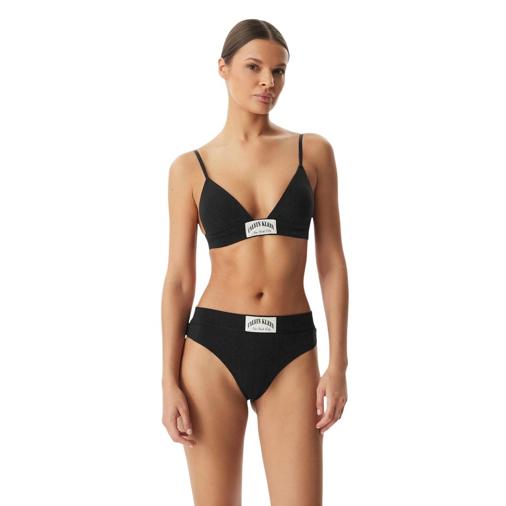 Calvin Klein Underwear Black Cotton Bra
