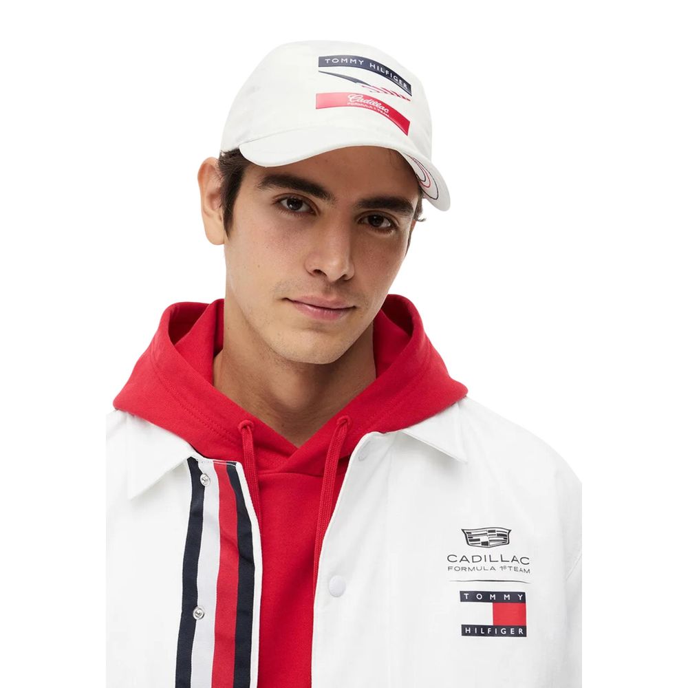 Tommy Hilfiger White Recycled Cap (Baseball Hat)