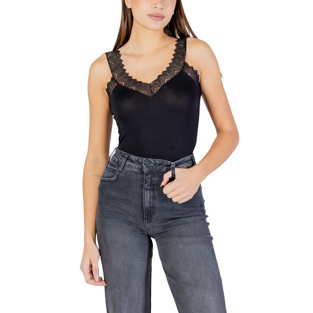 Morgan De Toi Black Viscose Top