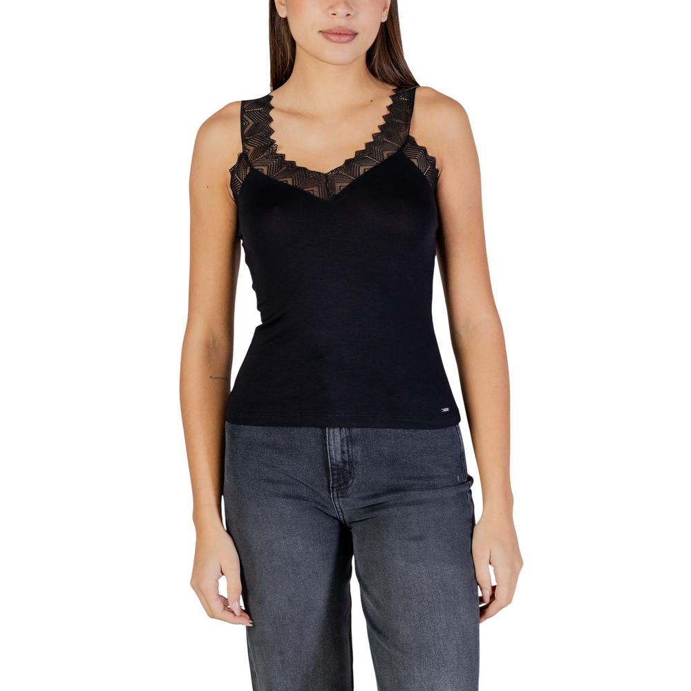 Morgan De Toi Black Viscose Top