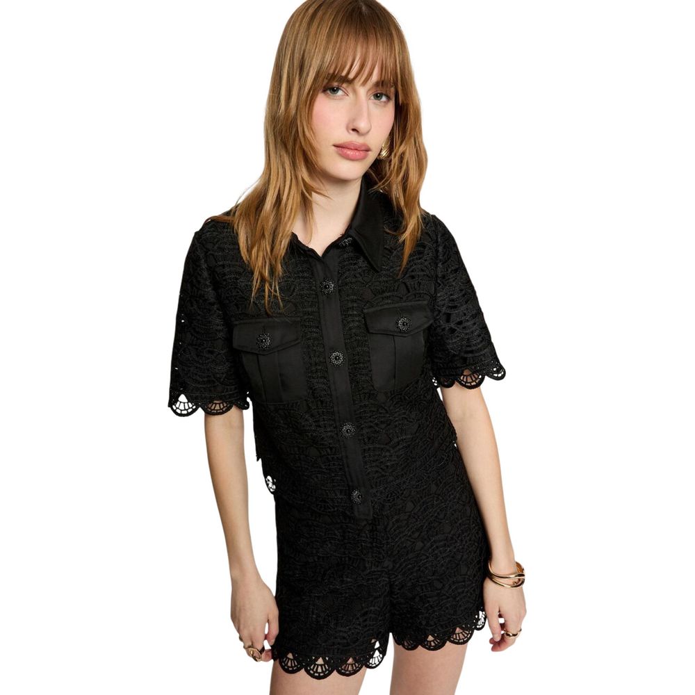 Morgan De Toi Black Shortsleeve Shirt