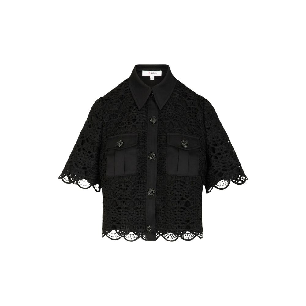 Morgan De Toi Black Shortsleeve Shirt