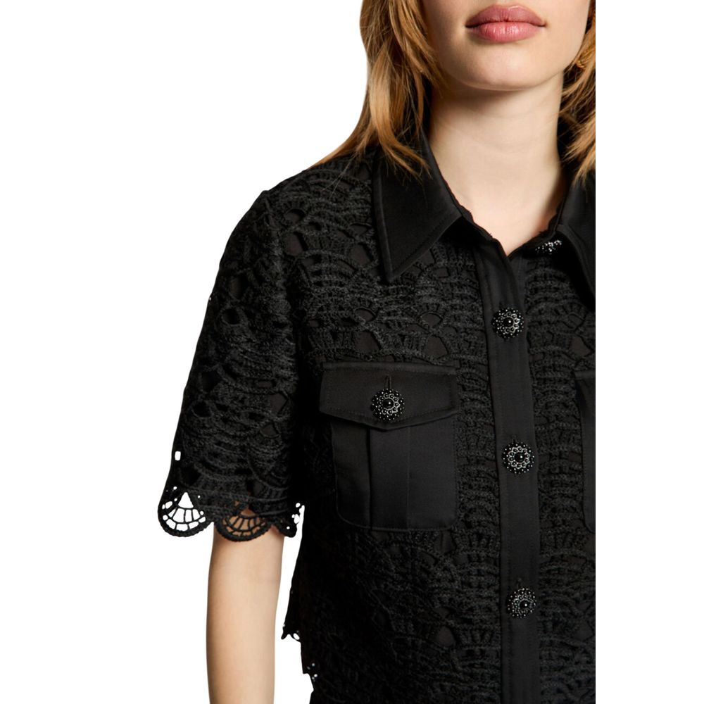 Morgan De Toi Black Shortsleeve Shirt