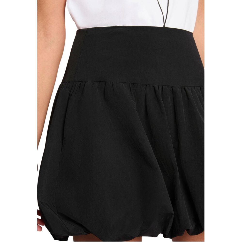 Morgan De Toi Black Recycled Polyamide Mini Skirt