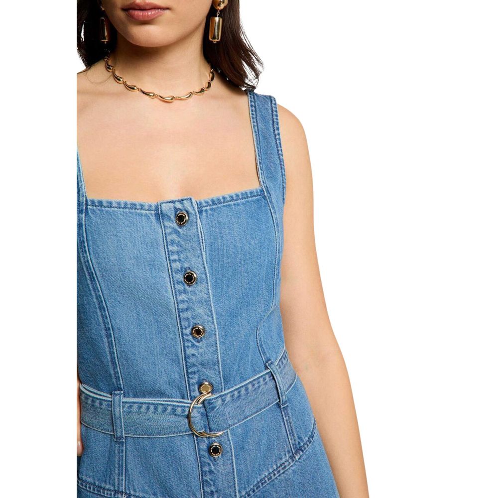 Morgan De Toi Light Blue Lyocell Long Dress