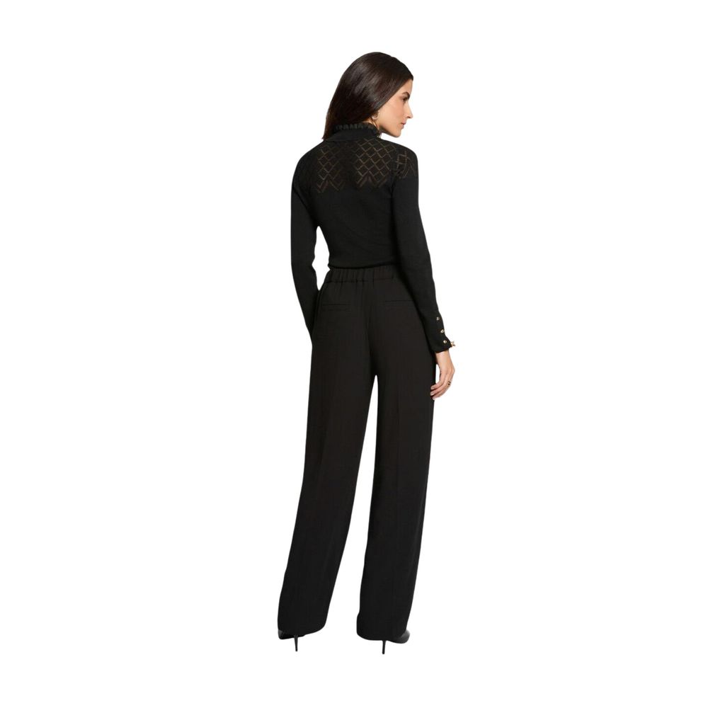 Morgan De Toi Black Casual Pants