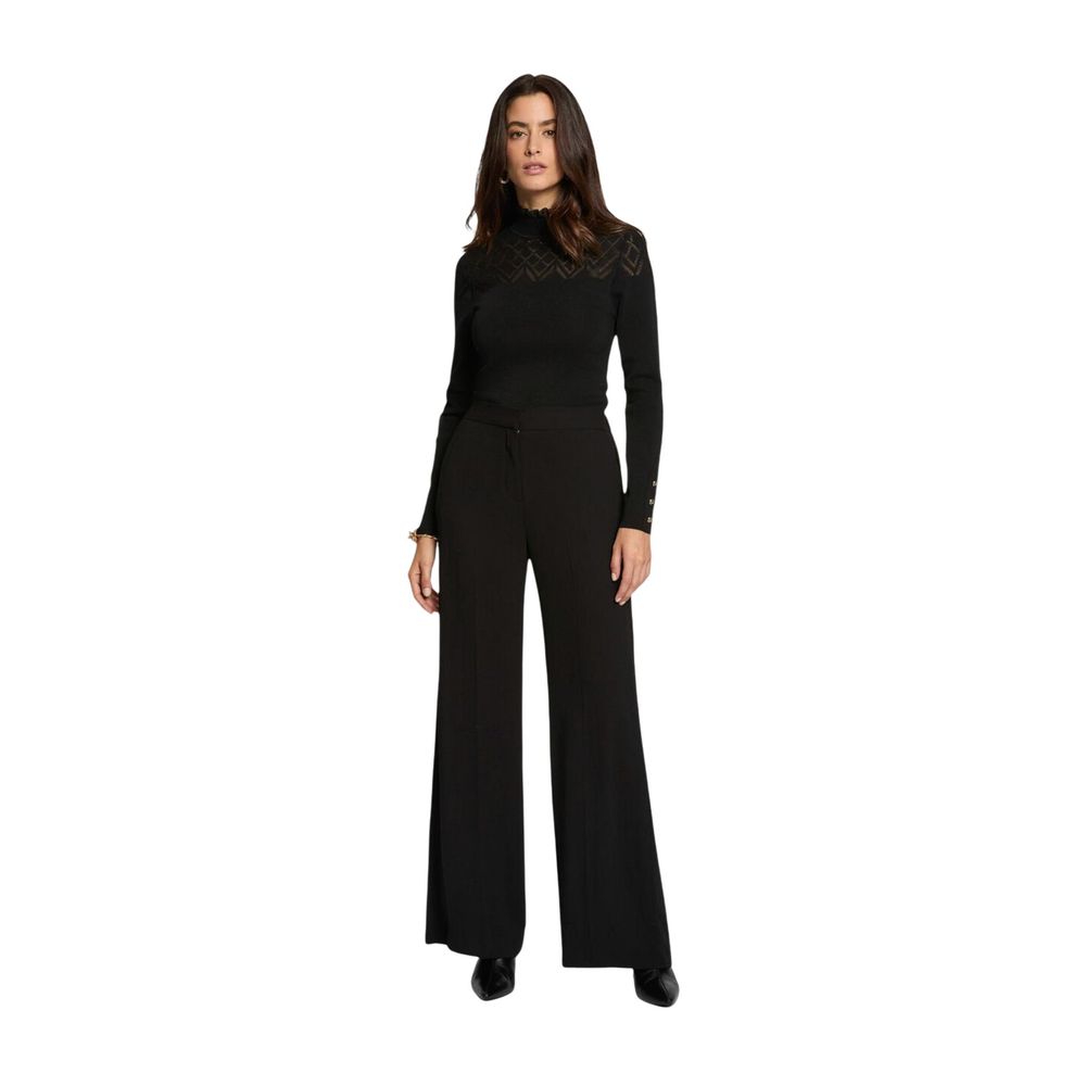 Morgan De Toi Black Casual Pants