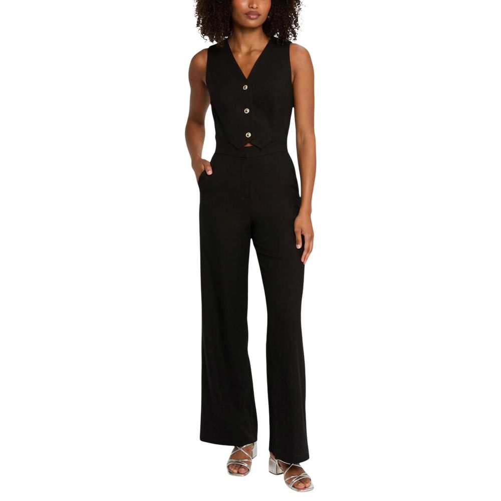 Morgan De Toi Black Polyester Jumpsuit