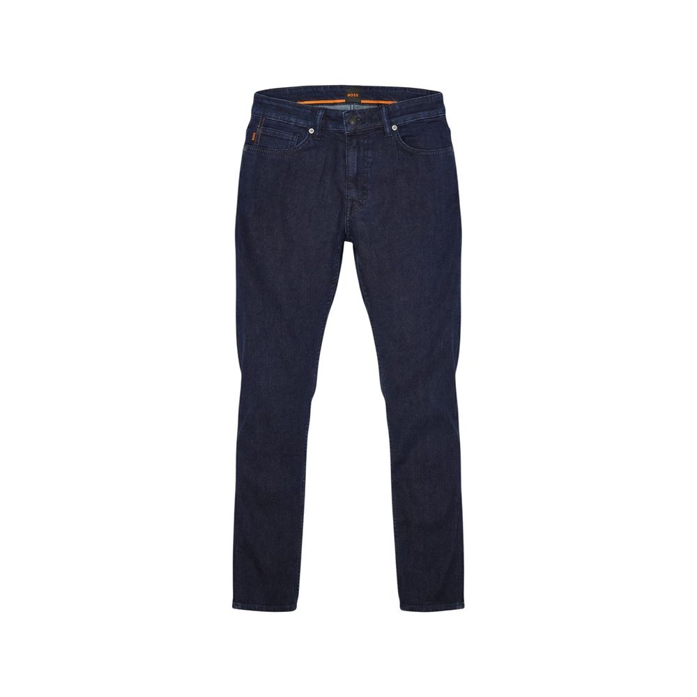 Hugo Boss Blue Cotton Skinny Jeans