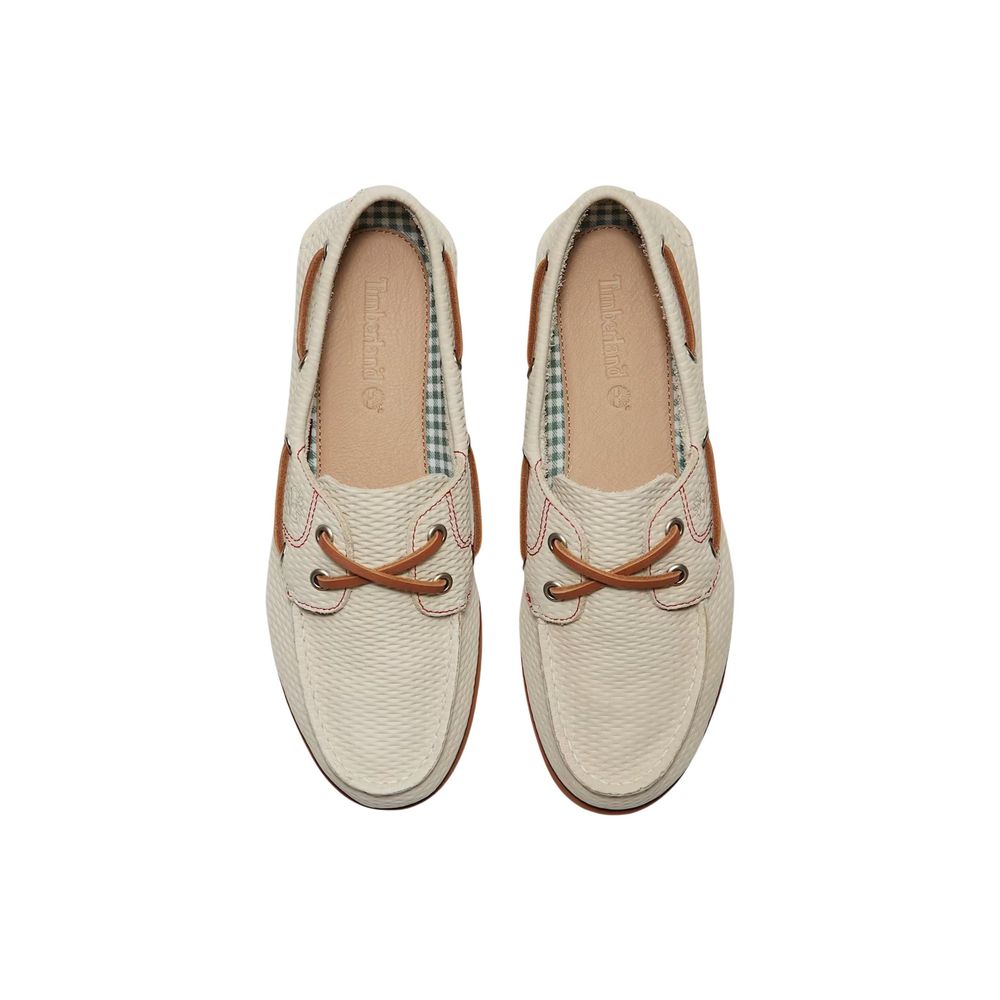 Timberland Beige Leather Platform Pumps