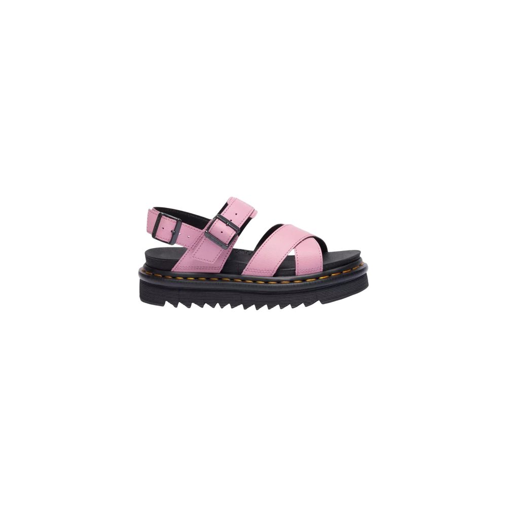 Dr. Martens Pink Leather Platform Sandals