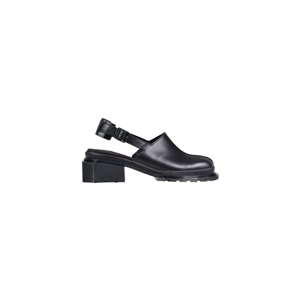 Dr. Martens Black Leather Mules