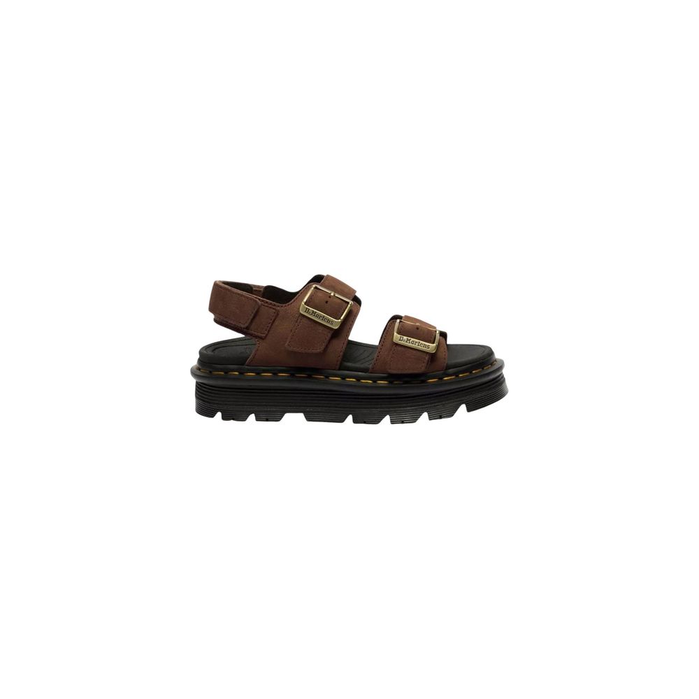 Dr. Martens Brown Leather Platform Sandals