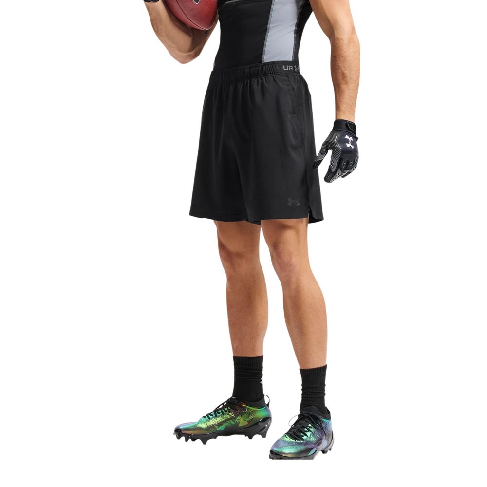 Under Armour Black And White Polyester Bermuda Shorts