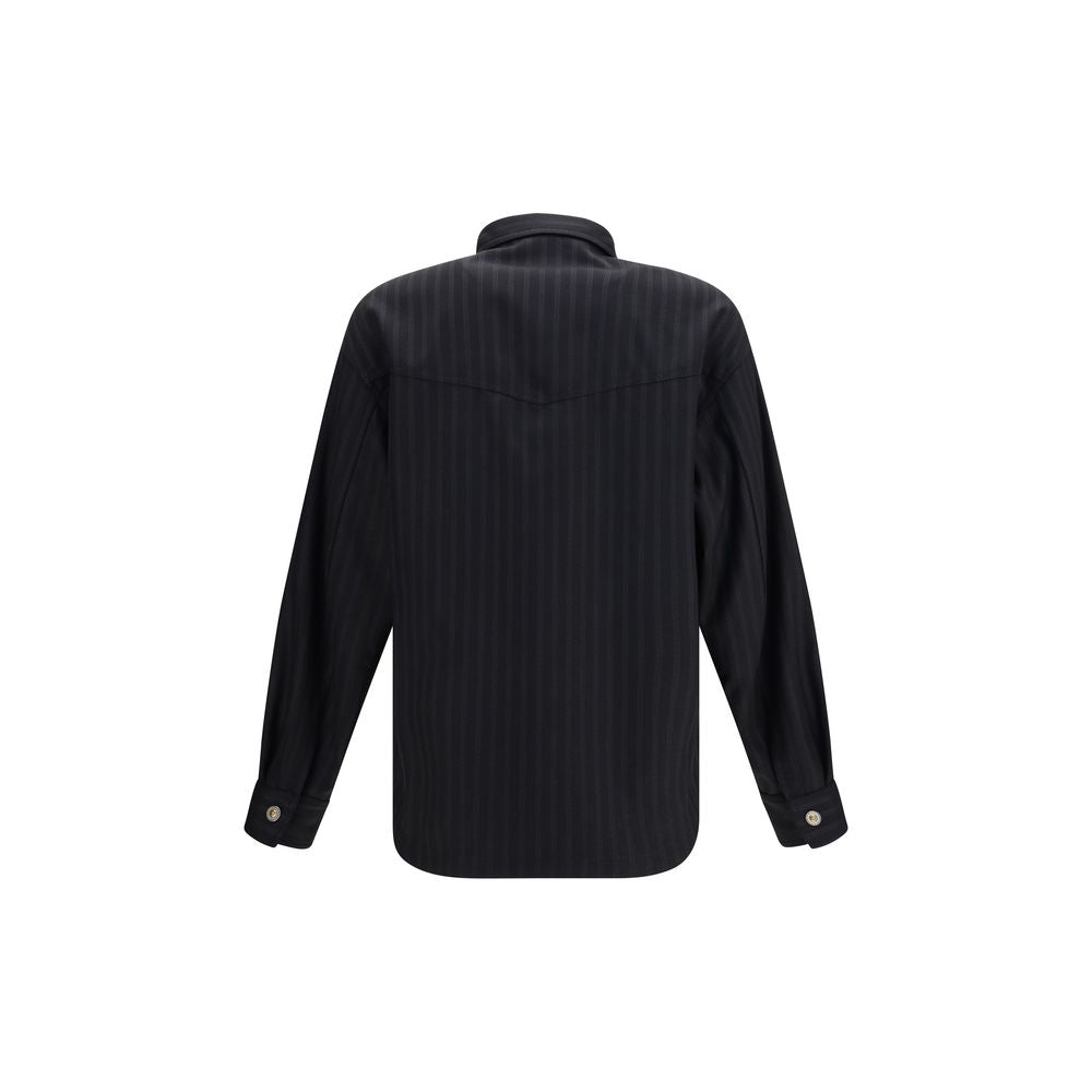 Versace Black Wool Shirt