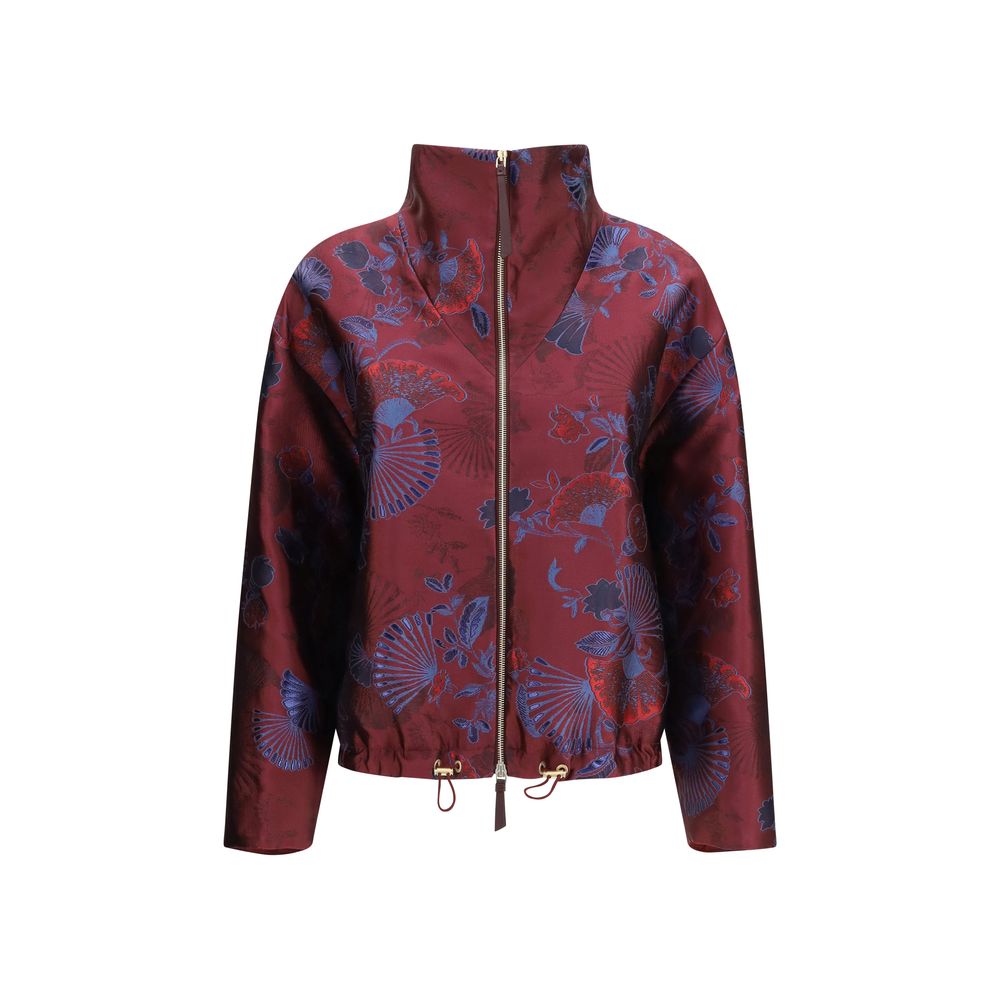Giorgio Armani Bordeaux Full-Length Jacket