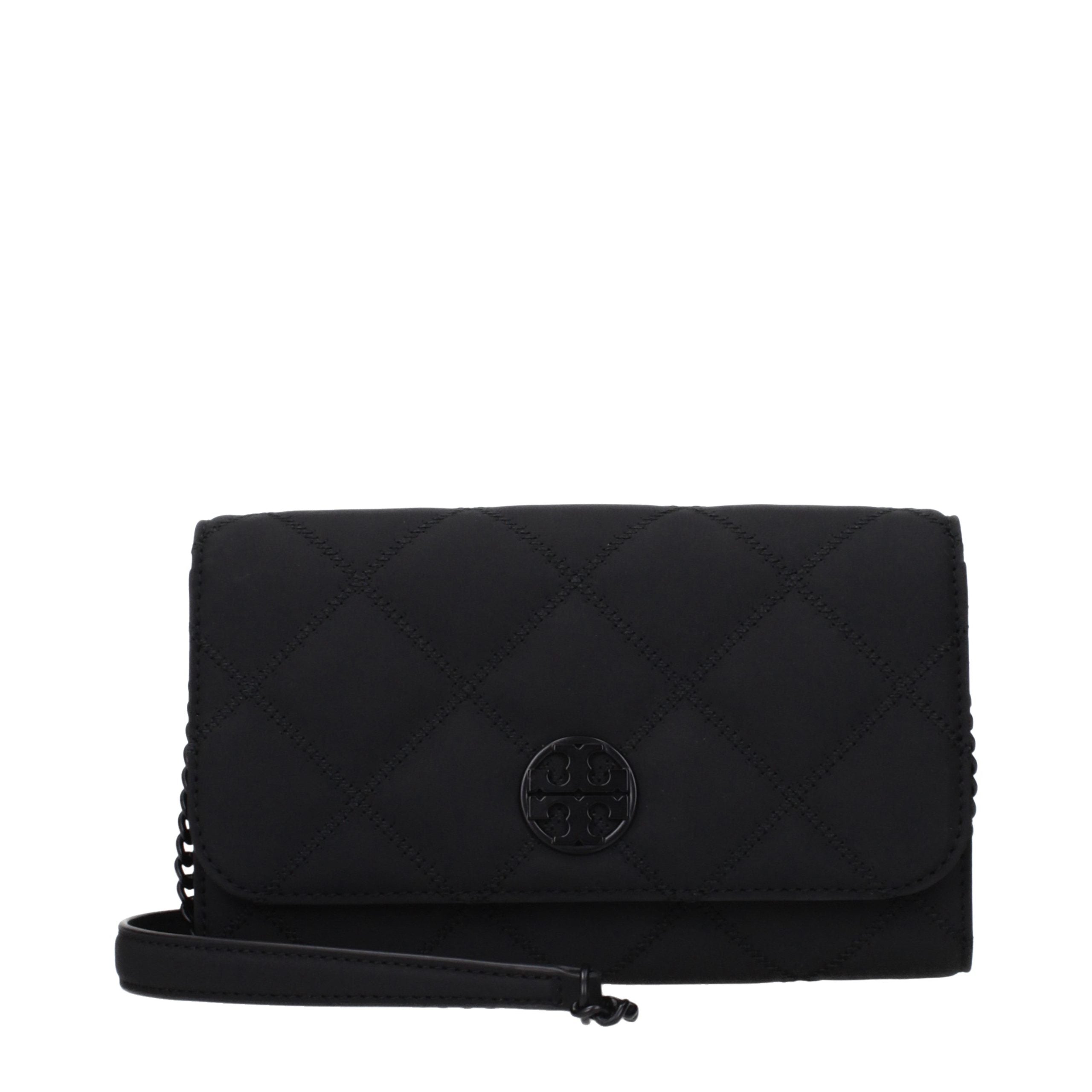 Tory Burch Black Leather Clutch Bag