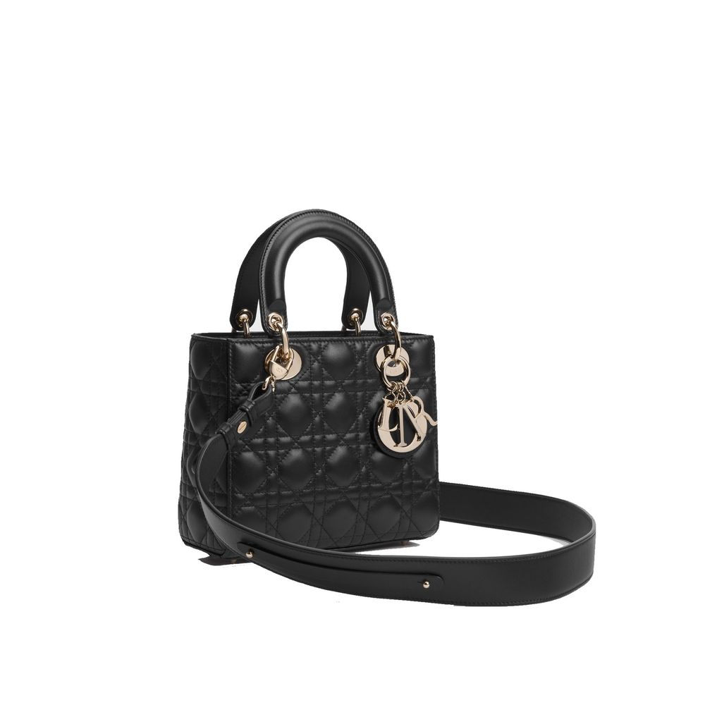 Dior Black Leather Shoulder Bag