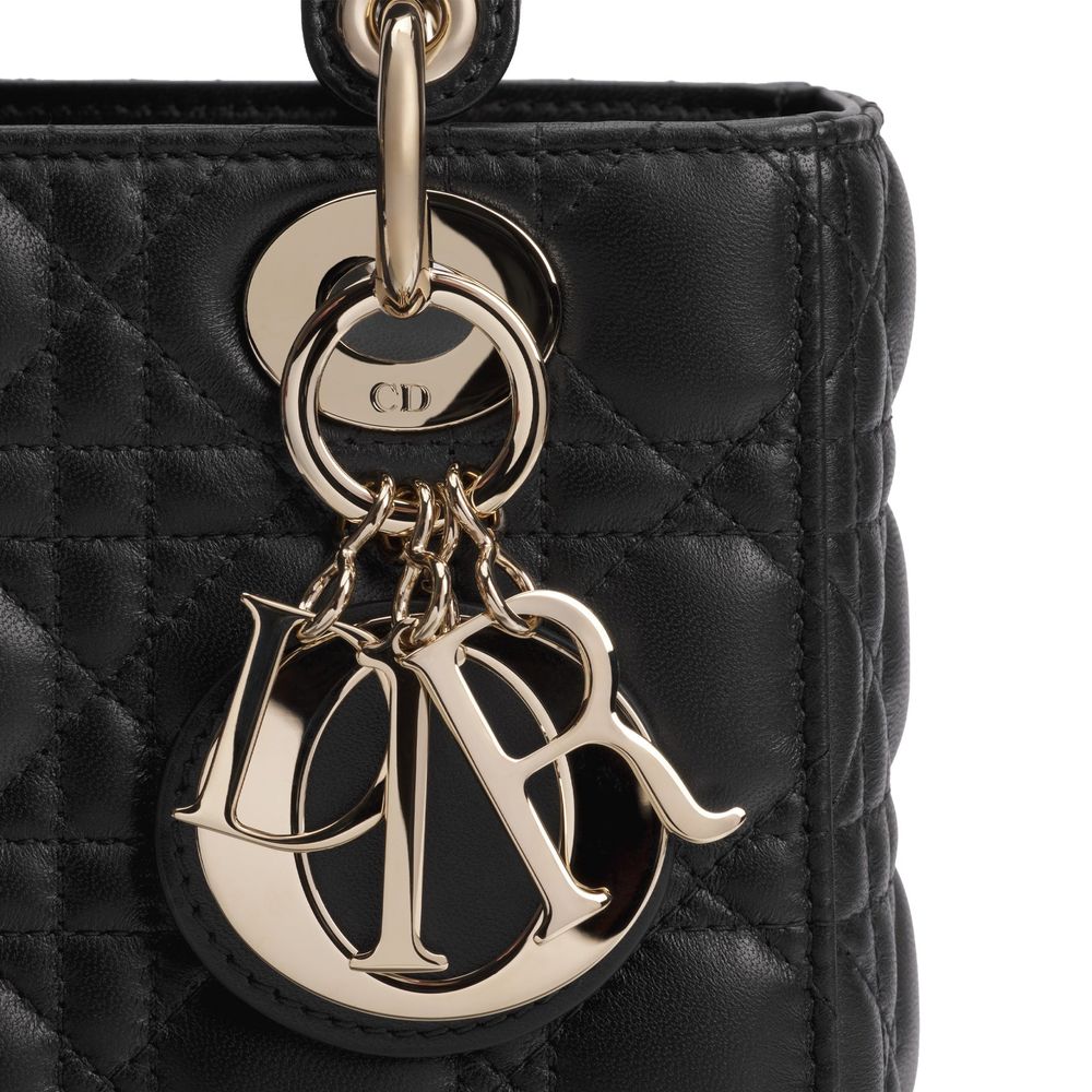 Dior Black Leather Shoulder Bag